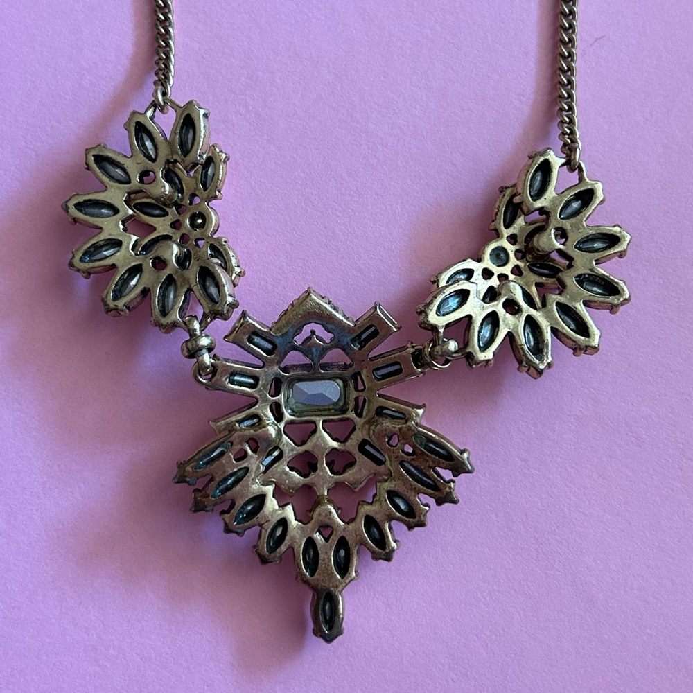 J. Crew Gold Rhinestone Necklace - Picture 5 of 12